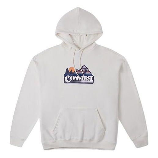 Huppari Converse Elevated Logo Graphic Heavyweight Hoodie Valkoinen | 10026526-A03