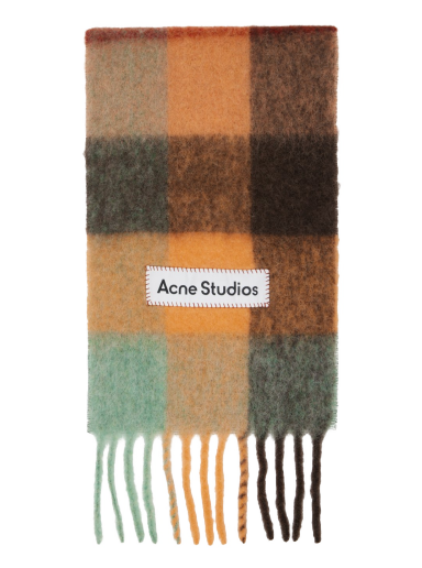 Huivi Acne Studios Check Scarf Oranssi | CA0084-