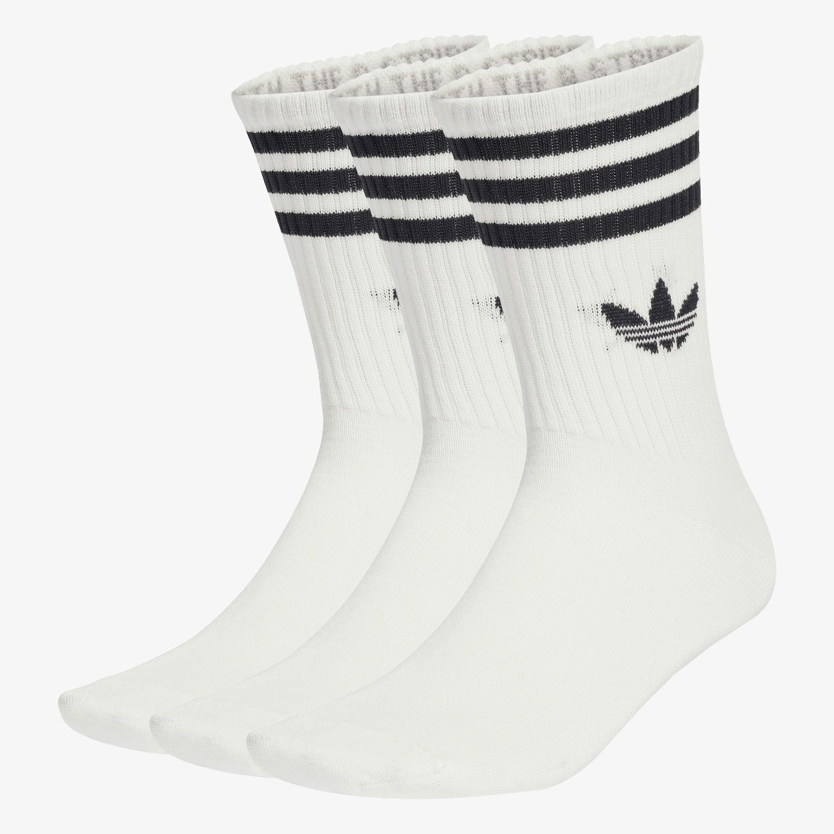Sukat adidas Performance 3-Stripes Crew Socks - 3 Pairs Valkoinen | JV7401, 1