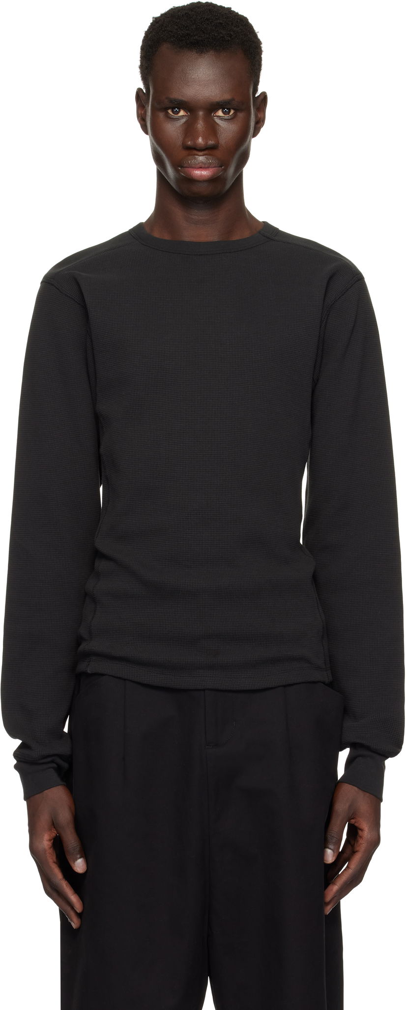 Villapaita Entire Studios Entire Studios Thermal Long Sleeve T-Shirt Musta | ES2260SO