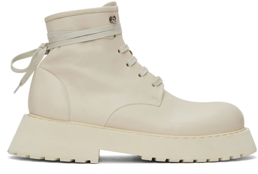 Vaatteet Marsèll Marsèll Micarro Lace-Up Ankle Boots Beige | MM4186 093 180