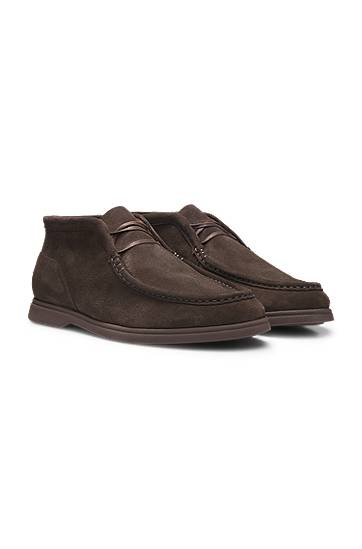 Vaatteet ja asusteet BOSS Suede Desert Boots with Stitching Ruskea | 50548119