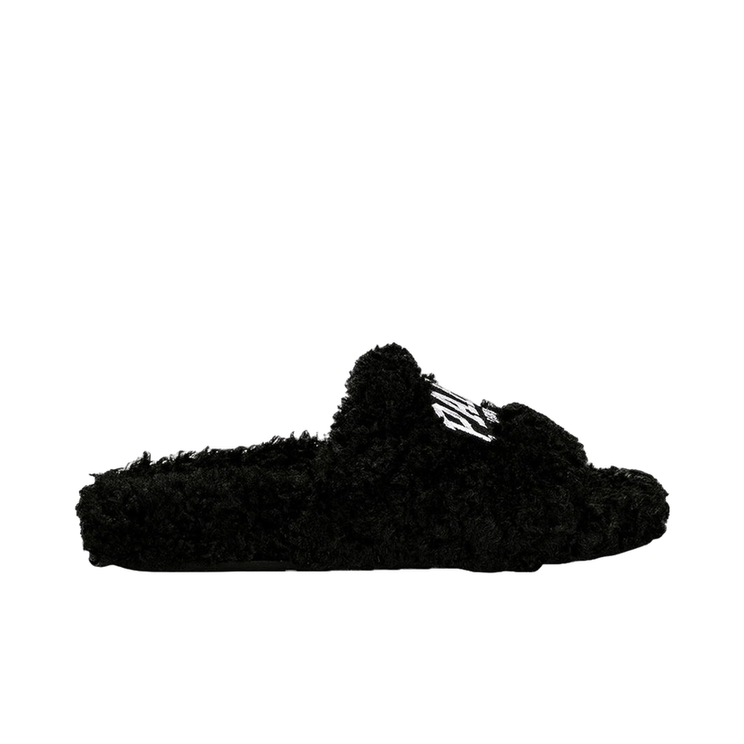 Tennarit ja kengät Balenciaga Paris Furry Slide "Black" Musta | 654261W2DO21001