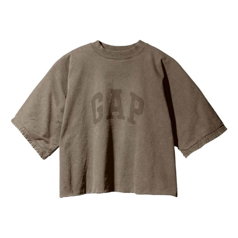 T-paita GAP Yeezy Gap Engineered by Balenciaga 3/4 Sleeve T-Shirt Ruskea | YEEZY-SS22-012