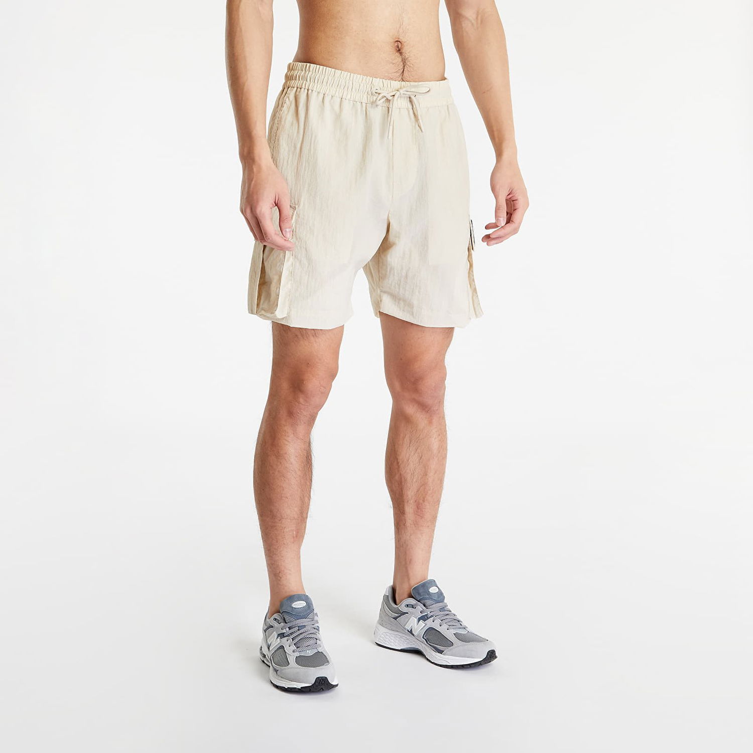 Shortsit CALVIN KLEIN Mesh Ripstop Cargo Shorts Beige | J30J322911 ACI, 1