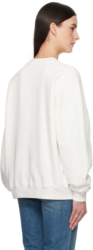 Huppari Anine Bing Anine Bing Miles Oversized Letterman Sweatshirt Valkoinen | A-08-10074-OFW1, 2