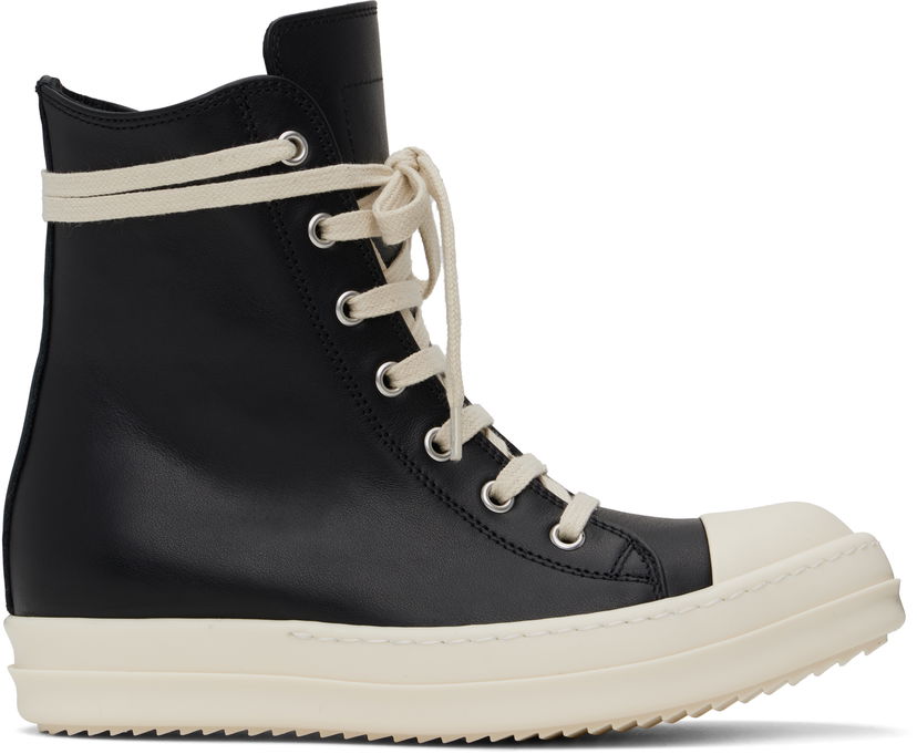 Vaatteet Rick Owens Rick Owens Hollywood High-Top Musta | RP01E7890 LCO