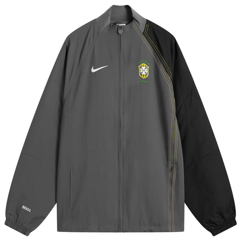 Takki Nike Brazil Reissue Track Jacket in Grey/Yellow/White Harmaa | HV4437-021