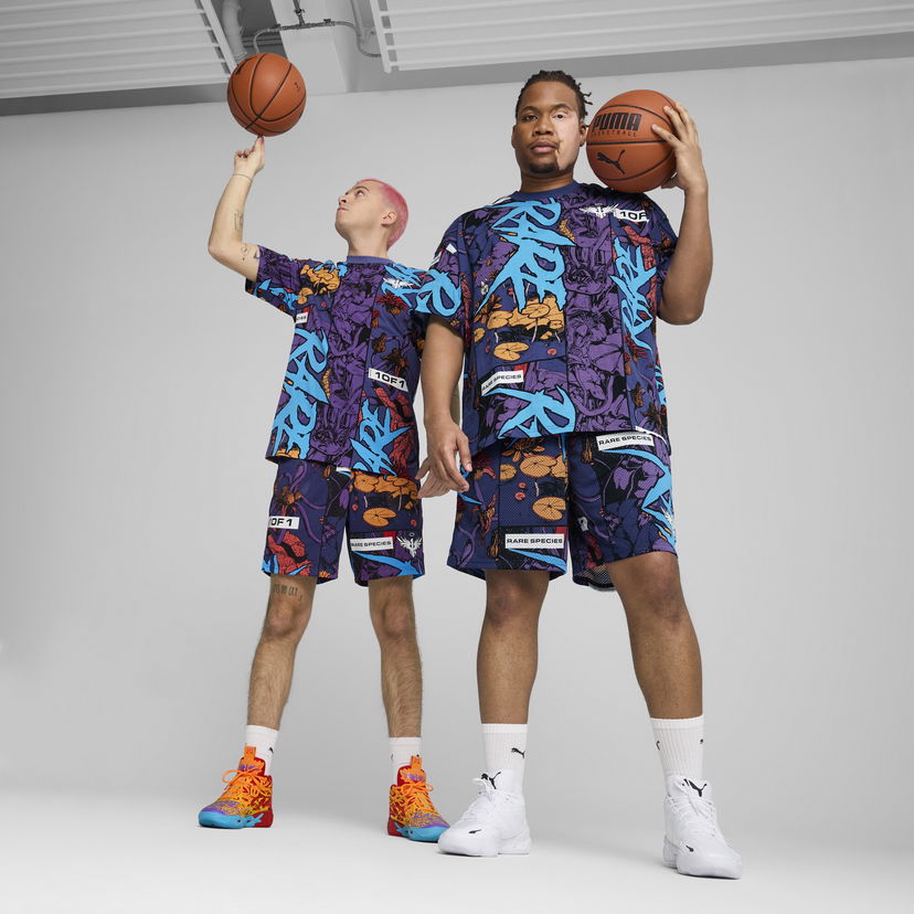 Shortsit Puma Melo Phoenix Basketball Shorts Violetti | 630689_01