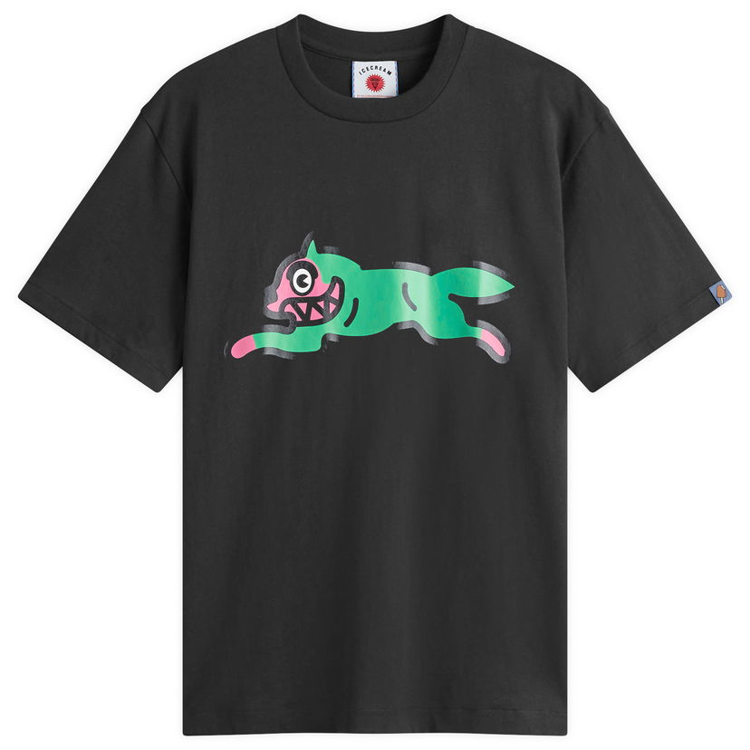 T-paita BBC IceCream ICECREAM Running Dog Graphic Tee, Size Medium Musta | IC24351-BLK
