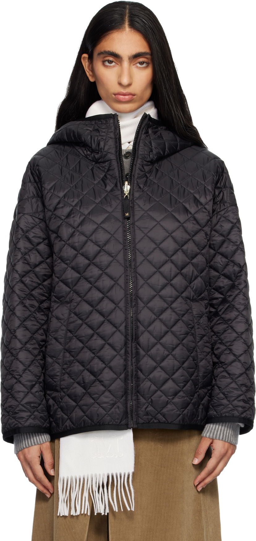 Puffer takki Max Mara Leo Reversible Jacket Musta | 2529486074600