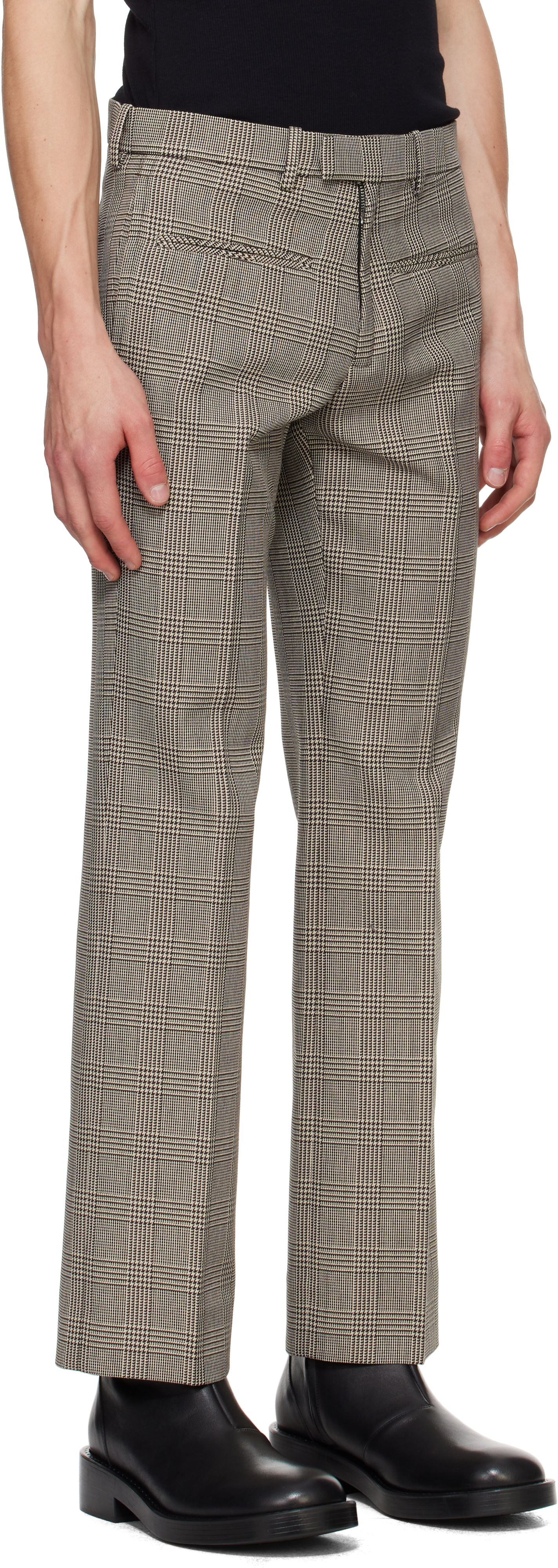 Housut Courrèges Prince of Wales Check Trousers Ruskea | 324CPA249PL0166, 1