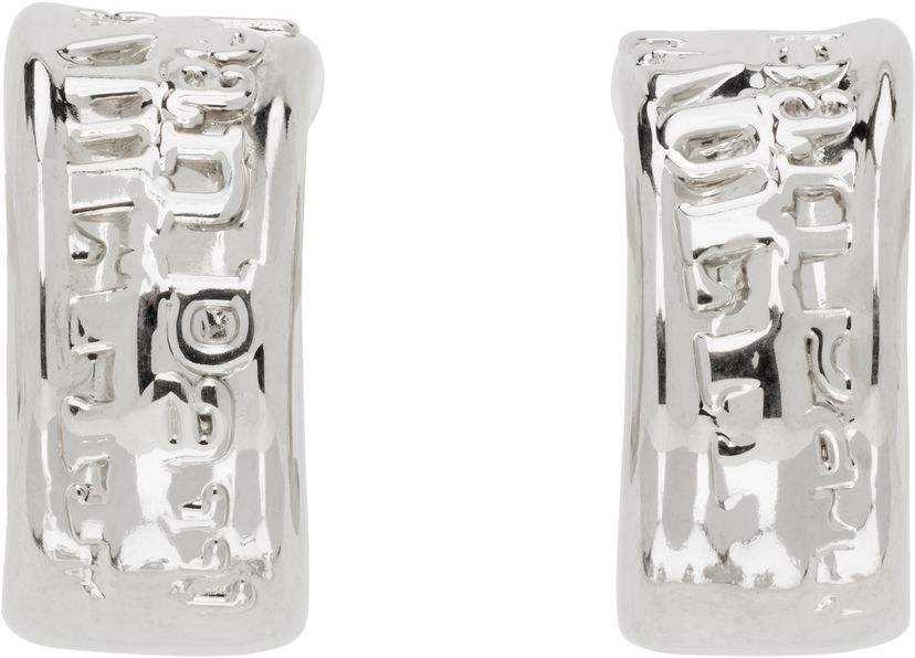 Korvakorut Jean Paul Gaultier Jean Paul Gaultier Silver 'The Logo' Earrings Metallinen | 25/03-W-JW003-X053-91