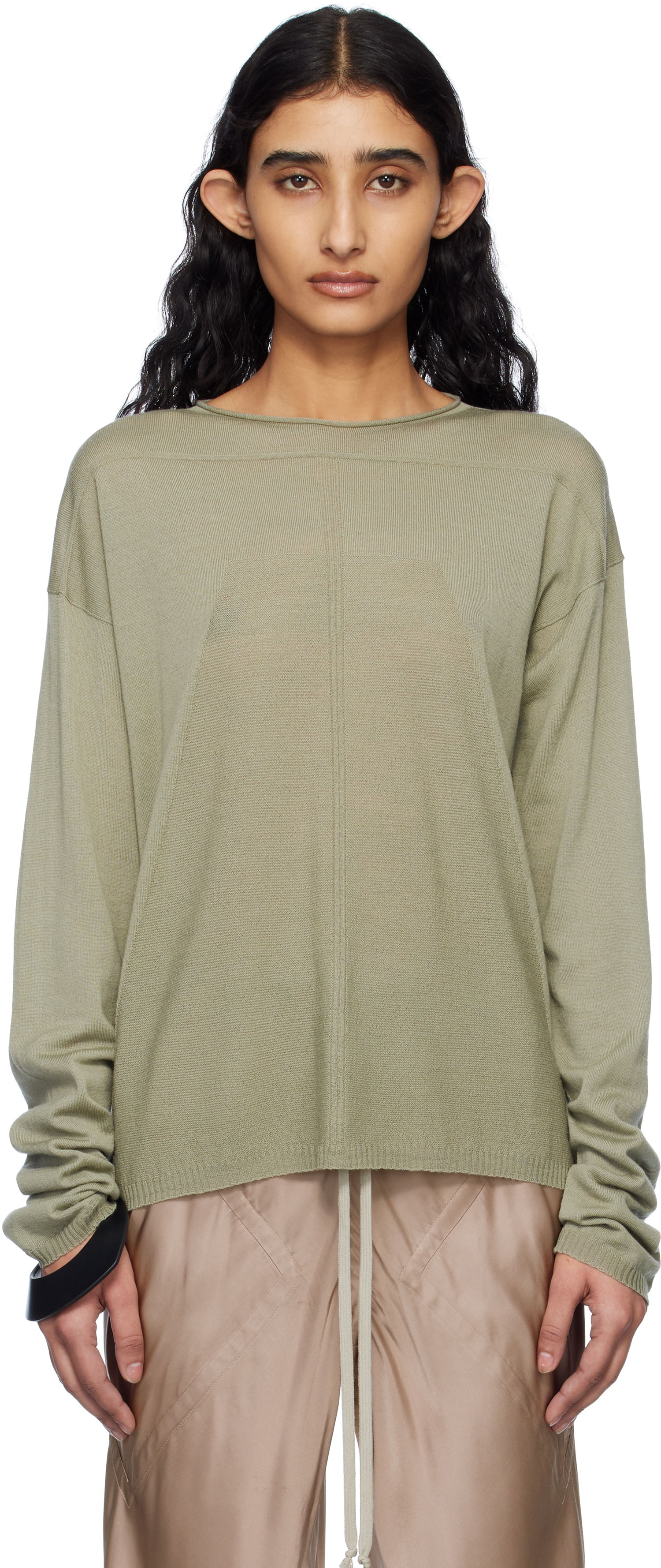 Villapaita Rick Owens Rick Owens Hollywood Pull Sweater Vihreä | RP01E7612 ML, 0