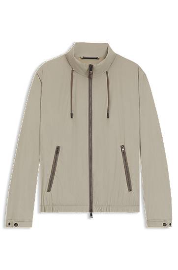 Tuulitakki BOSS Packable Windbreaker Jacket Beige | 50543510