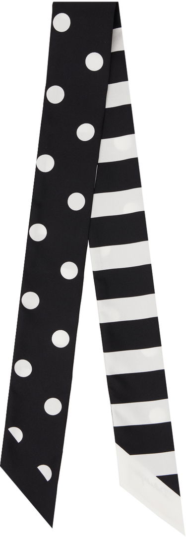 Huivi Dolce & Gabbana Striped & Polka-Dot Headscarf Musta | FS215AGDCLA, 1