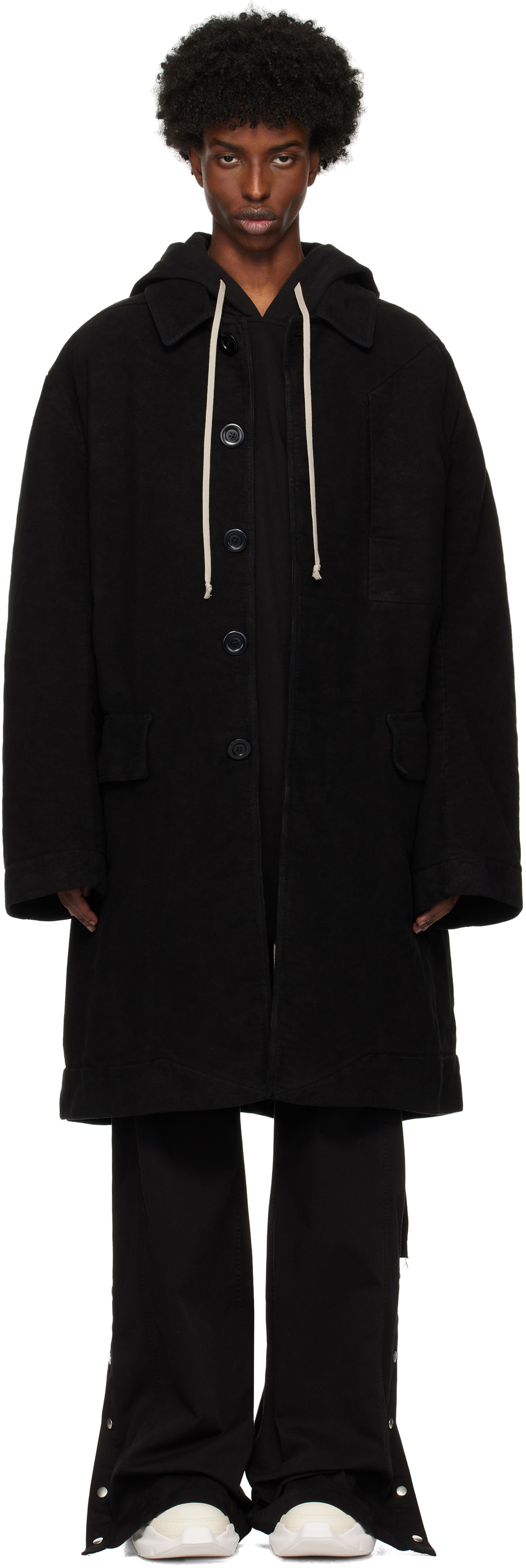 Takit Rick Owens Jumbo Mac Coat Musta | DU02D2968 MO, 0