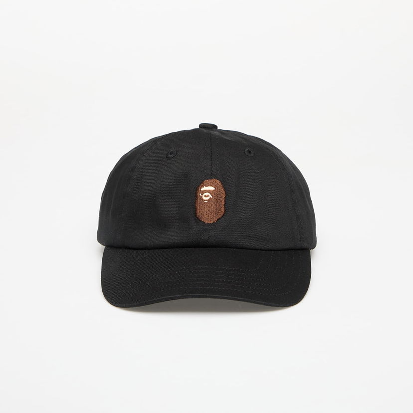 Korkki BAPE A BATHING APE One Point Cap Musta | 001CPL301001MBLK