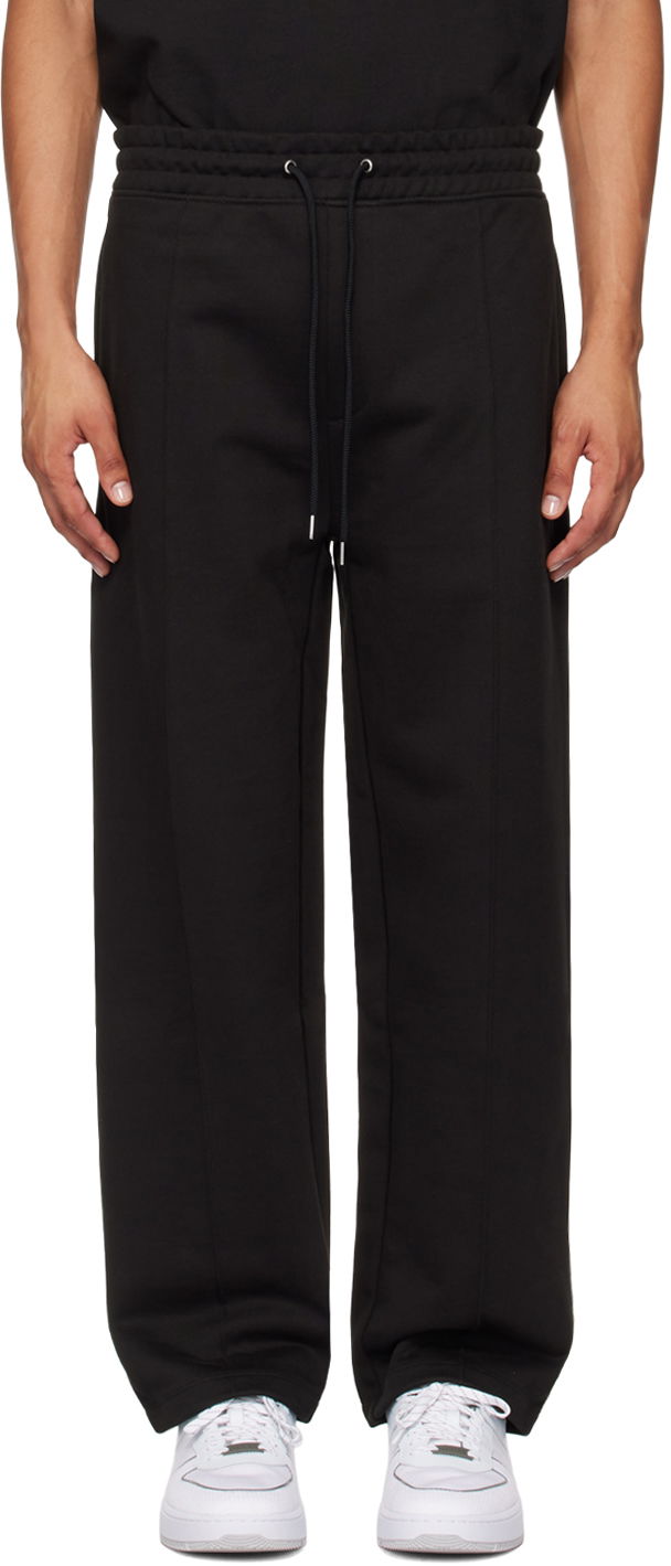 Verryttelyhousut BOSS Hugo Black Drawstring Sweatpants Musta | 50516646