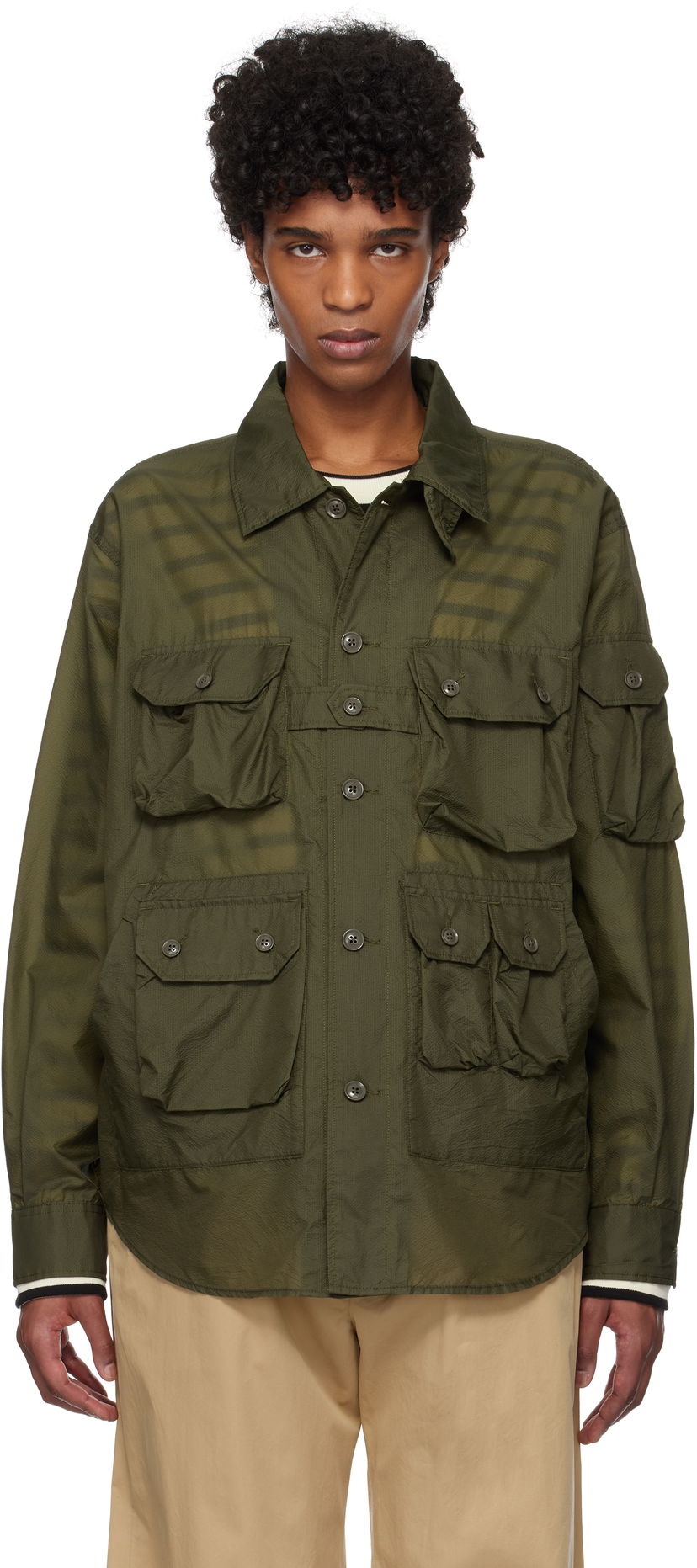 Paita Engineered Garments Engineered Garments Explorer Overshirt Vihreä | 25S1D037