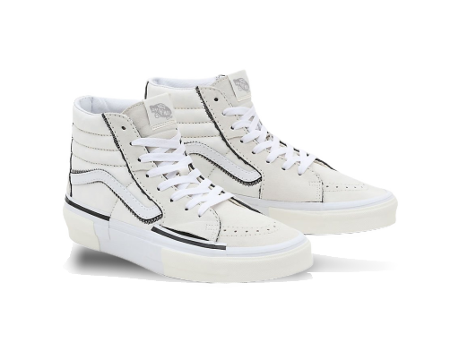 Skateboarding Vans Chaussures Sk8-hi Reconstruc Valkoinen | VN0005UKQJM
