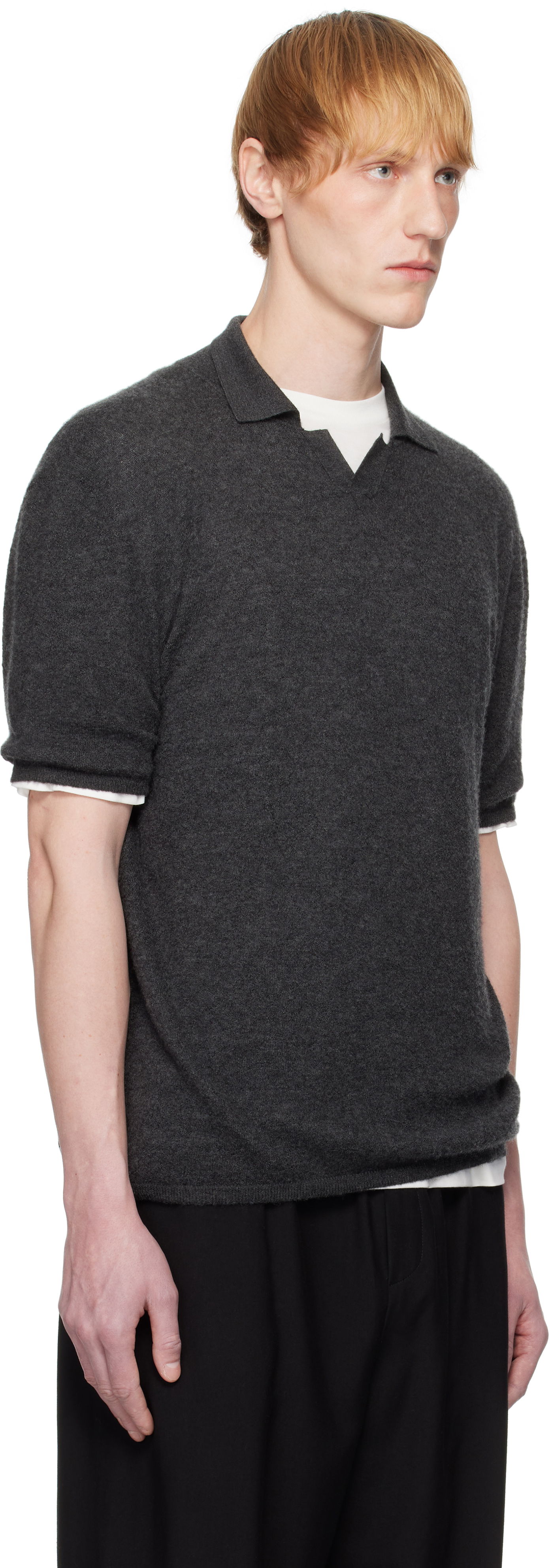 Villapaita The Row The Row Isao Knit Polo Harmaa | 947-Y498, 1