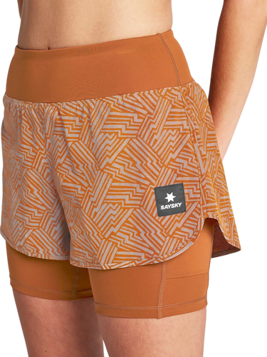 Shortsit Saysky Reflective Pace 2 in 1 Shorts 3" Oranssi | owrsh23c1051-owrsh23c1051, 0