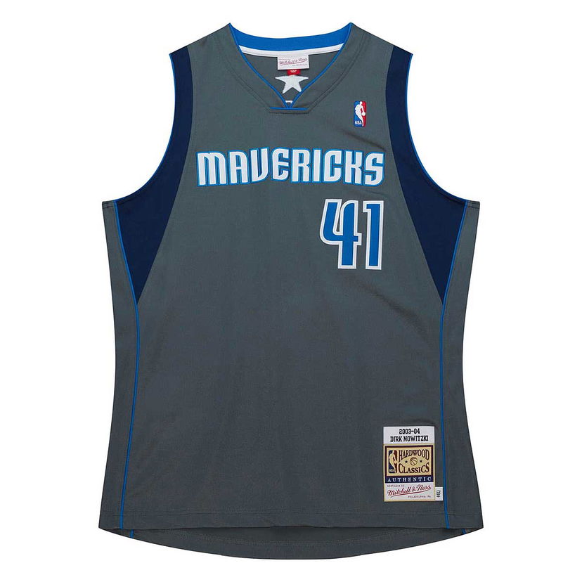 Jersey Mitchell & Ness Mitchell & Ness Dallas Mavericks 2003 Authentic Dirk Nowitzki Jersey Harmaa | AJY45693-DMA03DNOGREY