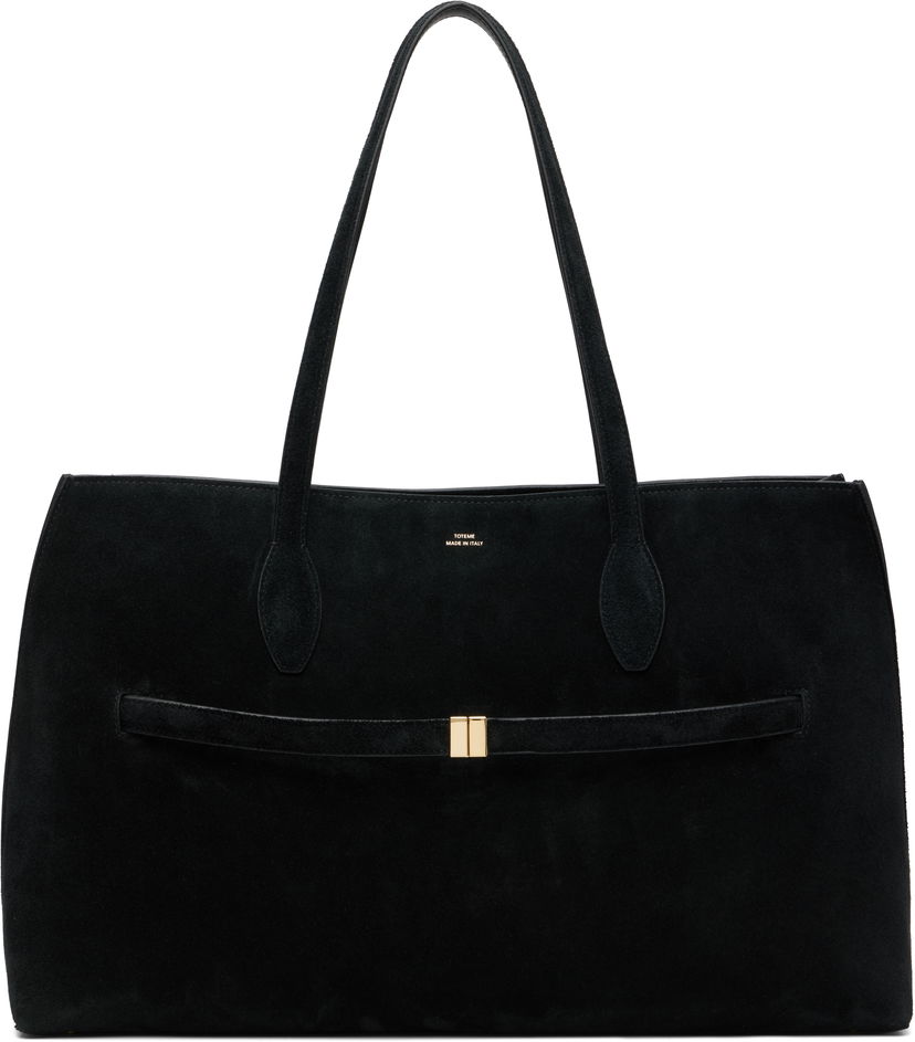 Kangaskassi TOTEME TOTEME Suede Lounge Tote Musta | 253-WAL0073-LE0004