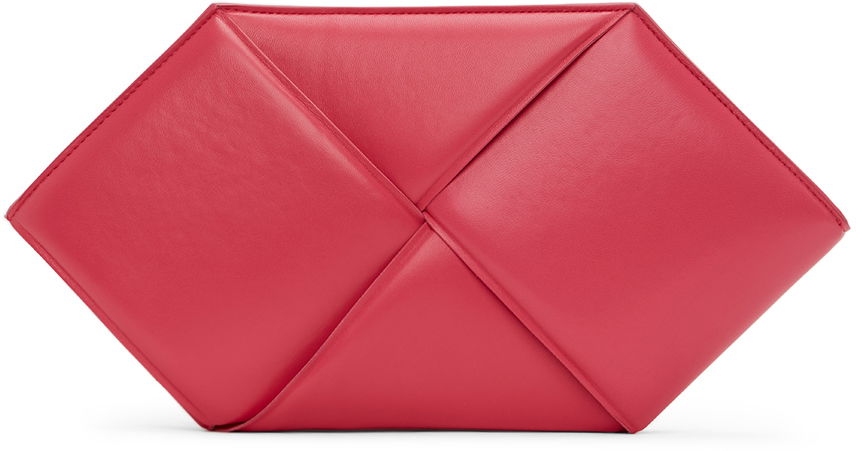Käsilaukku Bottega Veneta Pouch Hexagonal Vaaleanpunainen | 639955 VCQR2, 0