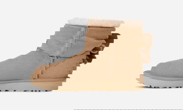 Tennarit ja kengät UGG Classic Mini Bow Boot Suede Beige | 1176310-SAN, 2