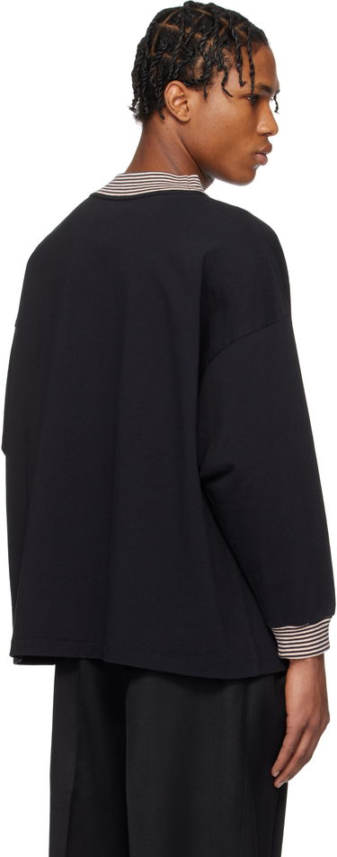 Villapaita Bode Bode Duotone Mockneck Top Musta | MRS25CS047, 2