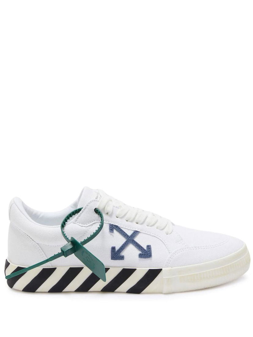 Tennarit ja kengät Off-White Low Vulcanized "Cotton White Blue Grey" Valkoinen | OMIA085S22FAB0010145