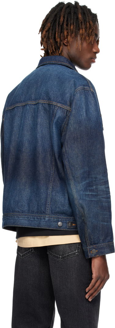 Takki BOSS HUGO Adjustable Hem Denim Jacket Sininen | 50530639, 2