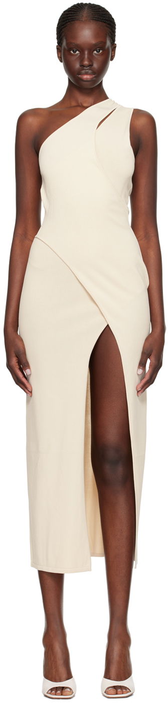 Mekko BEC + BRIDGE BEC + BRIDGE Mira One-Shoulder Maxi Dress Beige | H23-11837