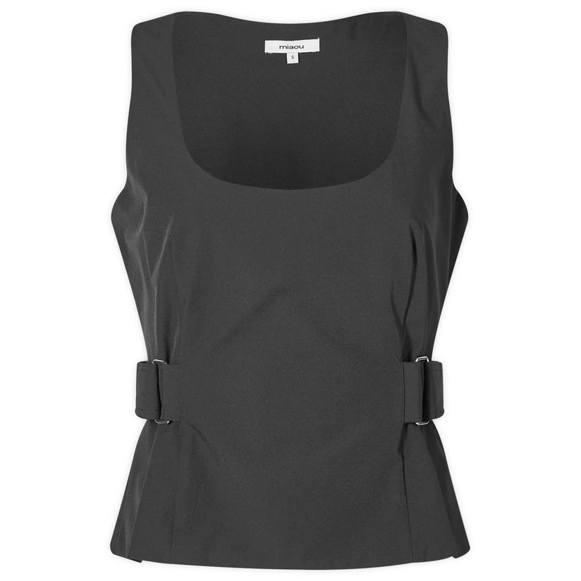 Tankkitoppi Miaou Miaou Leila Sleeveless Top, Size Large Musta | 7120NYLBLK