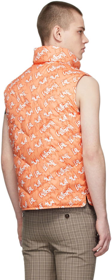 Liivi ERL Print Polyester Down Vest Oranssi | ERL04C005, 2