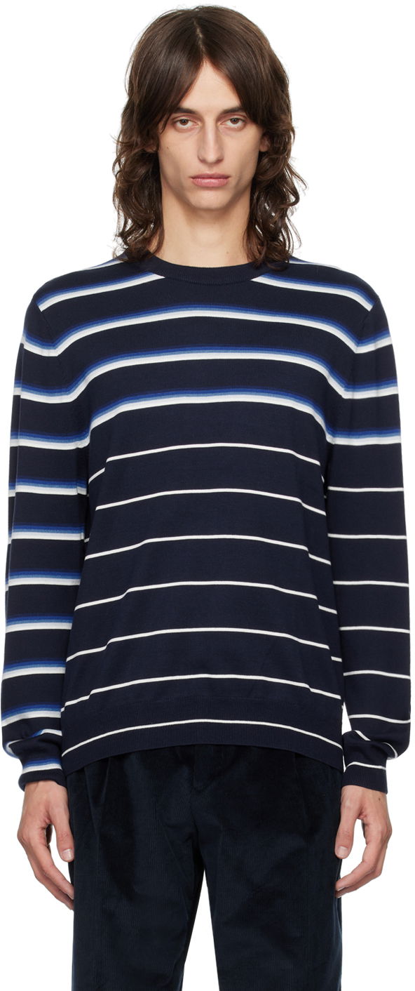 Villapaita Paul Smith Paul Smith Striped Sweater Tummansininen | M1R-893Y-N02423-47