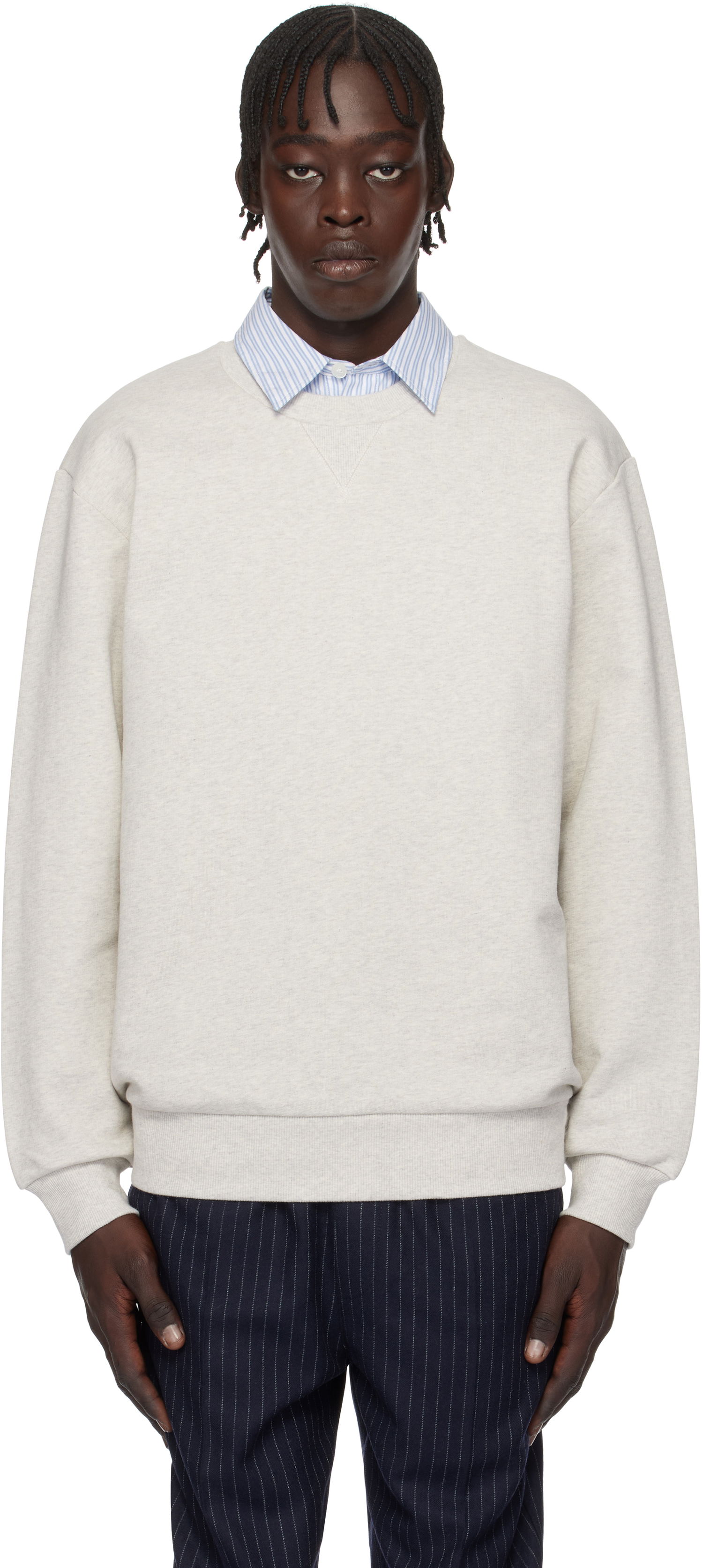 Huppari A.P.C. Label H Crewneck Sweatshirt Harmaa | COHCM-H27964, 0
