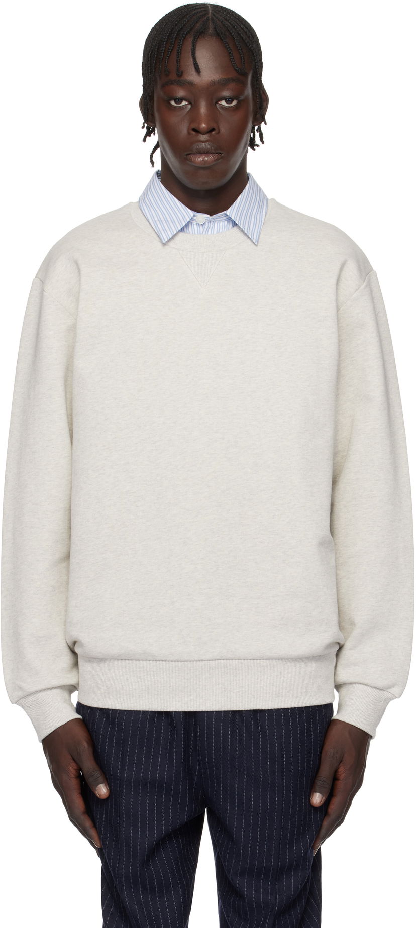 Huppari A.P.C. Label H Crewneck Sweatshirt Harmaa | COHCM-H27964