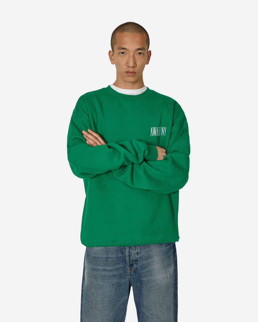 Huppari Awake NY Logo Crewneck Sweatshirt Green Vihreä | 9031833 GRN