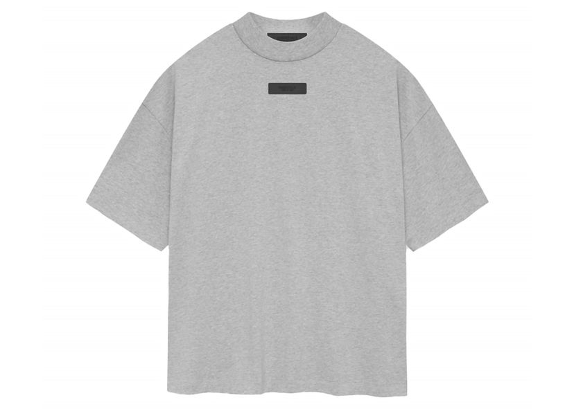 T-paita Fear of God Core Collection Crewneck T-Shirt Light Heather Grey Harmaa | 125SP244196F