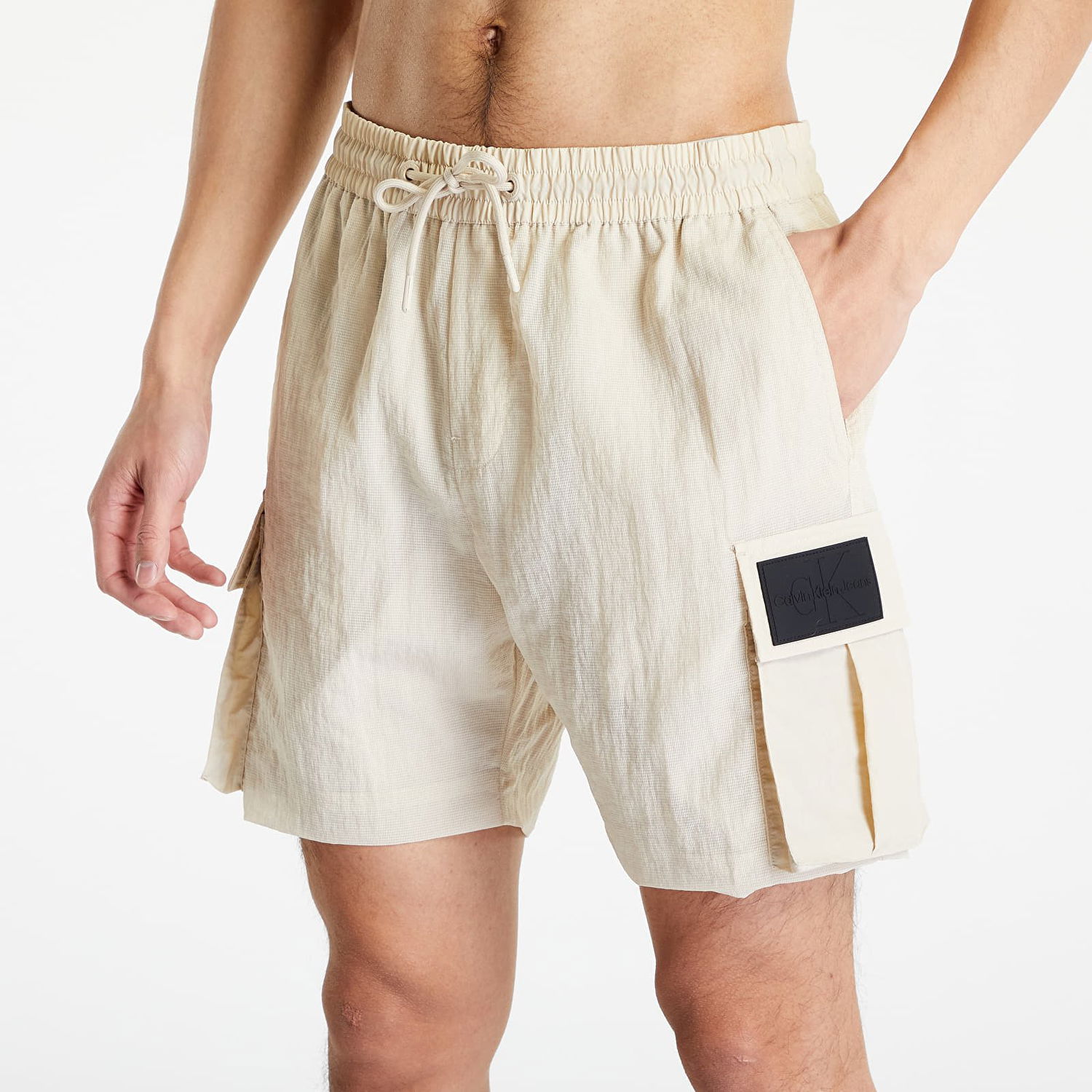 Shortsit CALVIN KLEIN Mesh Ripstop Cargo Shorts Beige | J30J322911 ACI, 0