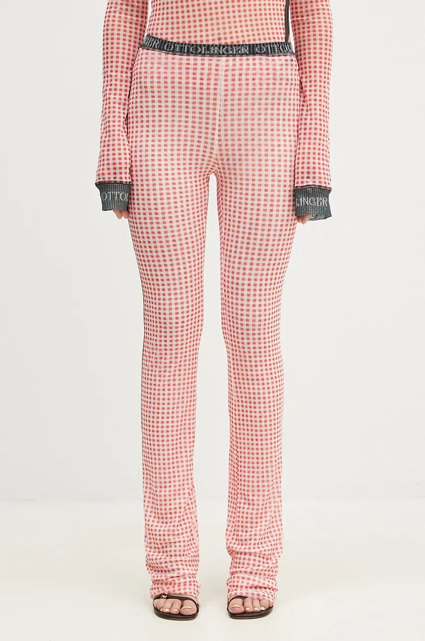 Leggingsit Ottolinger Ottolinger Mesh High Waist Pants Vaaleanpunainen | 1010801821