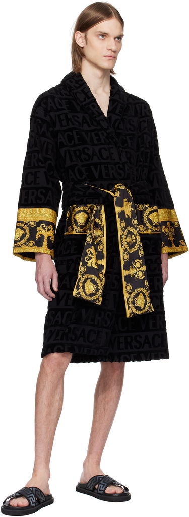 Tennarit ja kengät Versace Versace Greek Ribbon Sandals Musta | 1016188_1A13481, 4