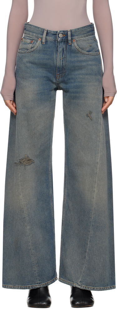 Jeans Maison Margiela MM6 Maison Margiela Distressed Wide-Leg Jeans Sininen | S52LA0238 M30017, 0