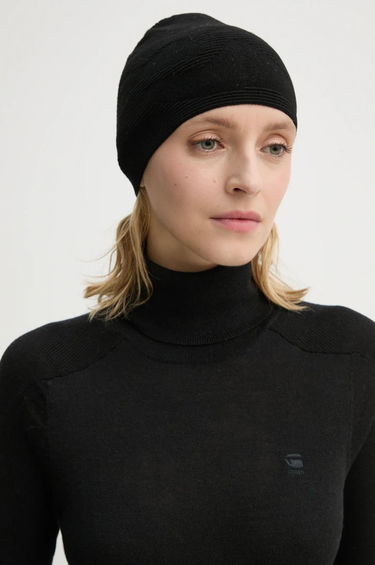 Pipo HELIOT EMIL Thin Knit Beanie Musta | AW24.16.108.BLK01, 2