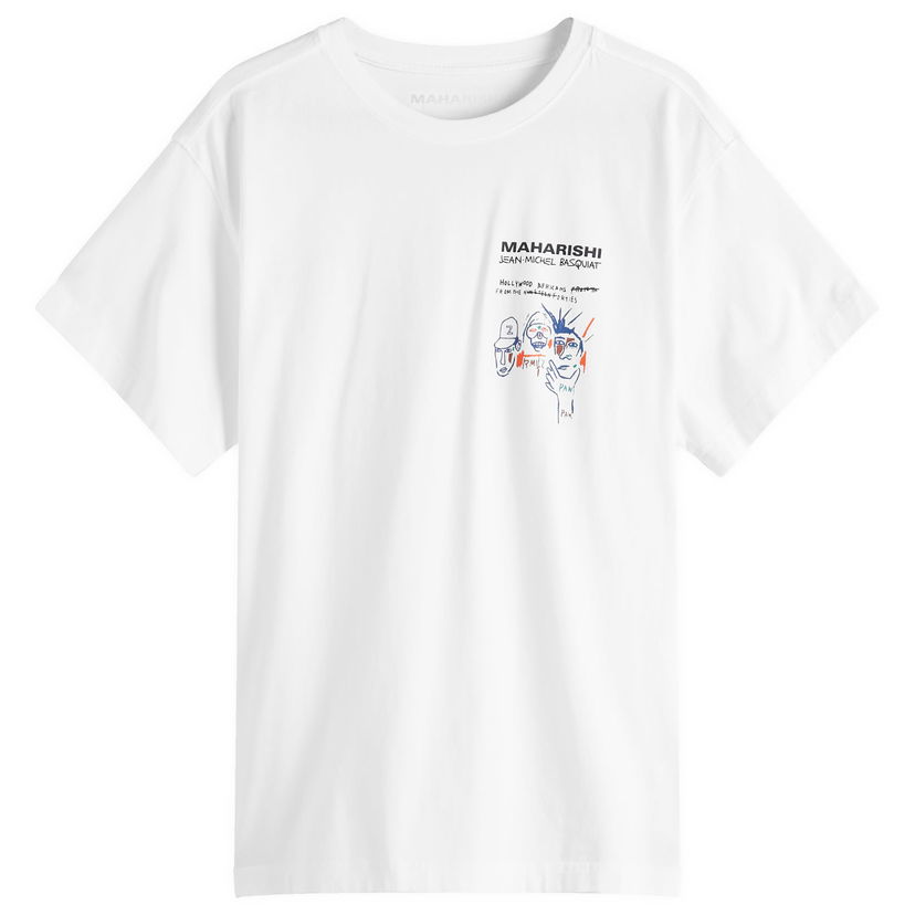 T-paita Maharishi Maharishi x Basquait Year Of The Snake Graphic T-Shirt, Size Large Valkoinen | 1466-WHT