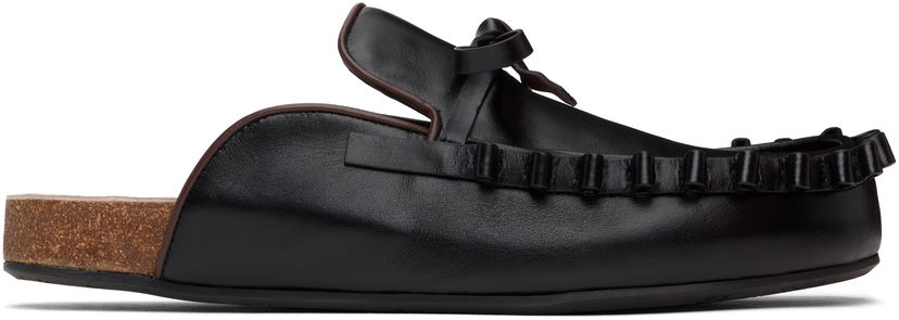 Asusteet JW Anderson JW Anderson Ruffle Slip-on Loafers Musta | LF0069-LA0323