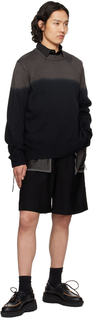 Shortsit Feng Chen Wang Feng Chen Wang Deconstructed Patchwork Shorts Musta | FUS19ST02, 3
